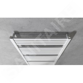 Aqualine Chauffage - Sèche-serviettes Tondi 600x1330 cm, raccordement centrale, blanc DT480T
