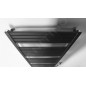 Aqualine Chauffage - Sèche-serviettes Tondi-E, 600x1690 mm, 800W, noir mat DE496T