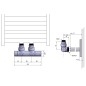 Sapho Twin - Kit de raccordement vannes pour raccordement central, pas 50 mm, chromé CP401S