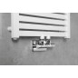Sapho Twin - Kit de raccordement vannes pour raccordement central, pas 50 mm, chromé CP401S