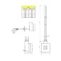 Sapho KTX - Tige de chauffage électrique avec thermostat, 300 W, chrome KTX-C-300 Sapho KTX - Tige de chauffage électrique avec thermostat, 300 W, chrome KTX-C-300