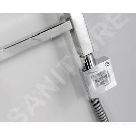 Sapho KTX - Tige de chauffage électrique avec thermostat, 300 W, chrome KTX-C-300