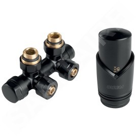 Novaservis Accessoires - Kit de connexion avec prise centrale, entraxe 50 mm, noir ZTD30BL