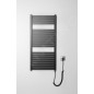 Aqualine Chauffage - Sèche-serviettes Tondi-E 450x970 mm, 300 W, noir mat DE456T Aqualine Chauffage - Sèche-serviettes Tondi-E 450x970 mm, 300 W, noir mat DE456T