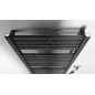 Aqualine Chauffage - Sèche-serviettes Tondi-E 450x970 mm, 300 W, noir mat DE456T Aqualine Chauffage - Sèche-serviettes Tondi-E 450x970 mm, 300 W, noir mat DE456T