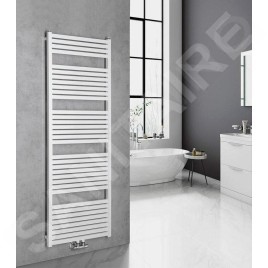 Aqualine Chauffage - Sèche-serviettes 600x1690 cm, connexion centrale, blanc DT490T