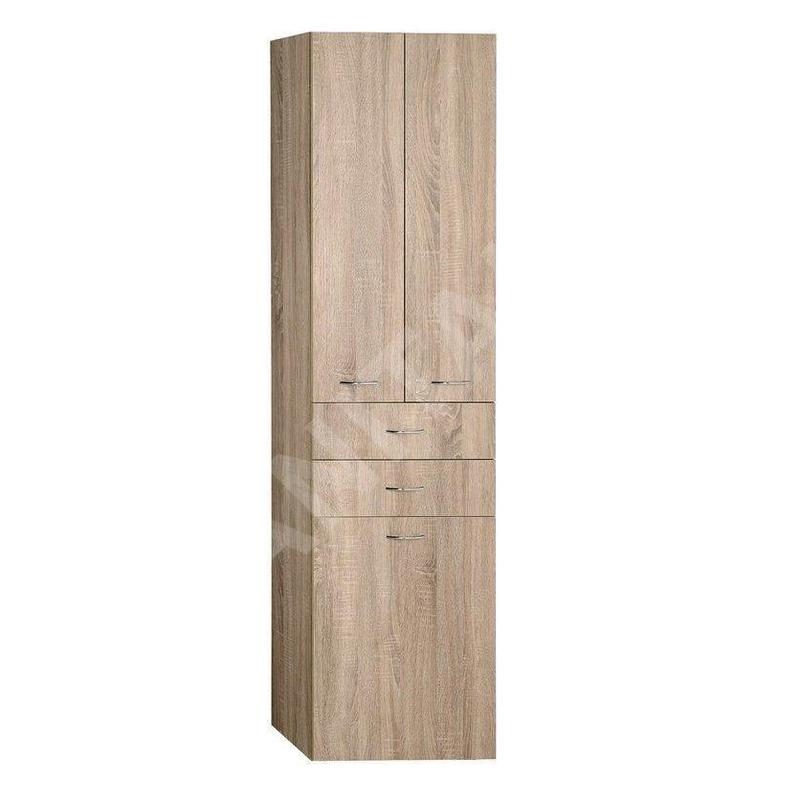 Aqualine Keramia Fresh - Armoire haute ZOJA avec panier, 500x1840x290 mm, chêne platine 51295 Aqualine Keramia Fresh - Armoire haute ZOJA avec panier, 500x1840x290 mm, chêne platine 51295