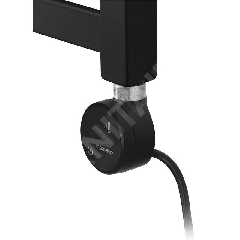 Sapho Moa - Tige chauffante avec thermostat et commande Bluetooth, 400 W, noir mat MOA-B-400 Sapho Moa - Tige chauffante avec thermostat et commande Bluetooth, 400 W, noir mat MOA-B-400