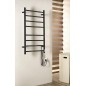 Sapho Chauffage - Séchoir électrique de serviettes Redondo avec minuterie,  500x900 mm, 75 W, noir mat ER220BT