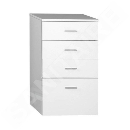 Aqualine Zoja - Armoire à tiroirs inférieure 500x780x290 mm, blanc 50308