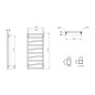 Sapho Zig - Corps de chauffe 500x1334 mm, 490 W, blanc ZG513 Sapho Zig - Corps de chauffe 500x1334 mm, 490 W, blanc ZG513
