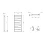 Sapho Zig - Corps de chauffe 500x1572 mm, 582 W, anthracite ZG516A Sapho Zig - Corps de chauffe 500x1572 mm, 582 W, anthracite ZG516A