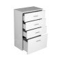 Aqualine Zoja - Armoire à tiroirs inférieure 500x780x290 mm, blanc 50308