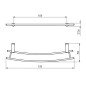 Novaservis Metalia 2 - Double porte-serviettes pour sèche-serviettes, 600 mm, chrome 6225/1,0 Novaservis Metalia 2 - Double porte-serviettes pour sèche-serviettes, 600 mm, chrome 6225/1,0