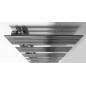 Sapho Silvana - Corps de chauffe 600x1500 mm, argent métallisé IR155