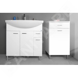 Aqualine Zoja - Armoire inférieure avec panier 500x780x290 mm, blanc 51310