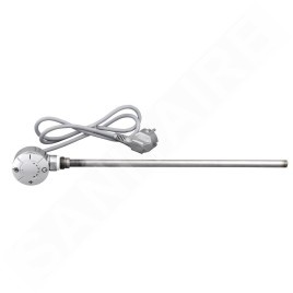 Aqualine Tiges de chauffage - Tige de chauffage électrique avec thermostat, câble direct, 300W, chrome LT67443