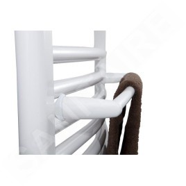 Aqualine Accessoires - Séchoir de serviettes, montage sur corps de chauffe, longueur460x125 mm, blanc IDR-50