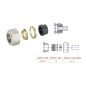 Aqualine Accessoires - Raccord Clamp Eco pour cuivre 15 mm, nickel CP9990