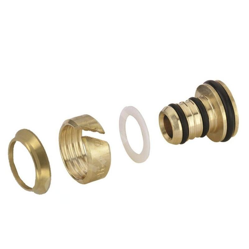 Zehnder Accessoires - Colliers de serrage pour tubes en plastique, 2 pces, diamètre 16x2,25 mm, laiton 842170