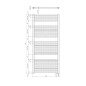 Aqualine Chauffage - Sèche-serviettes Direct-E, 450x1320 mm, 400 W, blanc ILE34T