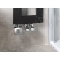 Sapho Cube - Kit de raccordement de robinets, d'angle, manuel, chrome CP4010S