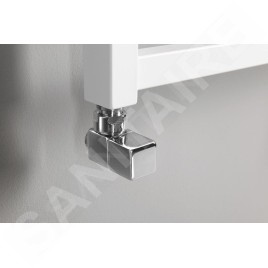 Sapho Cube - Kit de raccordement de robinets, d'angle, manuel, chrome CP4010S