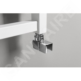 Sapho Cube - Kit de raccordement de robinets, d'angle, manuel, chrome CP4010S