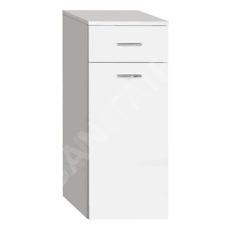 Aqualine Zoja - Armoire inférieure avec panier, 350x780x290 mm, blanc 50261