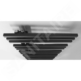 Sapho Sophina - Sèche-serviettes, 600x1647 mm, 833 W, noir mat IR704