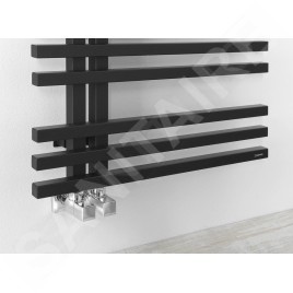Sapho Sophina - Sèche-serviettes, 600x1647 mm, 833 W, noir mat IR704