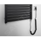 Aqualine Chauffage - Sèche-serviettes Tondi-E 450x1330 mm, 500 W, noir mat DE476T Aqualine Chauffage - Sèche-serviettes Tondi-E 450x1330 mm, 500 W, noir mat DE476T
