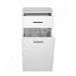 Aqualine Zoja - Armoire inférieure avec panier, 350x780x290 mm, blanc 50261