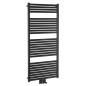 Aqualine Chauffage - Sèche-serviettes Tondi 600x1330 cm, connexion centrale, noir mat DT486T Aqualine Chauffage - Sèche-serviettes Tondi 600x1330 cm, connexion centrale, noir mat DT486T