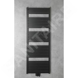 Aqualine Chauffage - Sèche-serviettes Tondi  600x1690 cm, connexion centrale, noir mat DT496T
