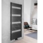 Aqualine Chauffage - Sèche-serviettes Tondi  600x1690 cm, connexion centrale, noir mat DT496T
