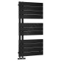 Aqualine Chauffage - Sèche-serviettes Mili, 450x934 mm, 381 W, noir mat DC606T Aqualine Chauffage - Sèche-serviettes Mili, 450x934 mm, 381 W, noir mat DC606T