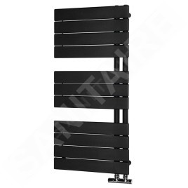 Aqualine Chauffage - Sèche-serviettes Mili, 450x934 mm, 381 W, noir mat DC606T