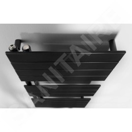 Aqualine Chauffage - Sèche-serviettes Mili, 450x934 mm, 381 W, noir mat DC606T