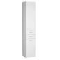 Aqualine Zoja - Armoire suspendue avec panier 350x1840x290 mm, gauche, blanc 51230