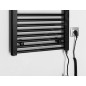 Aqualine Chauffage - Elément chauffant 45x96 cm, 300 W, noir mat ILE94TB