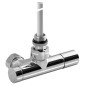Sapho Mono One - Jeu de raccordement vannes, raccordement central 50 mm, chrome CP2052S