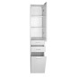 Aqualine Zoja - Armoire suspendue avec panier 350x1840x290 mm, gauche, blanc 51230