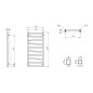 Sapho Zig - Corps de chauffe 500x1096 mm, 406 W? anthracite ZG511A Sapho Zig - Corps de chauffe 500x1096 mm, 406 W? anthracite ZG511A