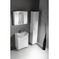 Aqualine Zoja - Armoire suspendue avec panier 350x1840x290 mm, gauche, blanc 51230