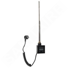 Sapho KTX - Tige chauffante avec thermostat, 600 W, noir mat KTX-B-600