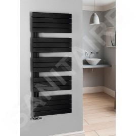 Aqualine Chauffage - Sèche-serviettes Mili, 600 x 1510 mm, 775 W, noir mat DC646T