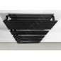 Aqualine Chauffage - Sèche-serviettes Mili, 600 x 1510 mm, 775 W, noir mat DC646T Aqualine Chauffage - Sèche-serviettes Mili, 600 x 1510 mm, 775 W, noir mat DC646T