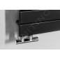 Aqualine Chauffage - Sèche-serviettes Mili, 600 x 1510 mm, 775 W, noir mat DC646T Aqualine Chauffage - Sèche-serviettes Mili, 600 x 1510 mm, 775 W, noir mat DC646T