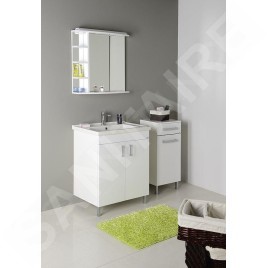 Aqualine Vega - Armoire avec panier, 400x780x310 mm, blanc VG078